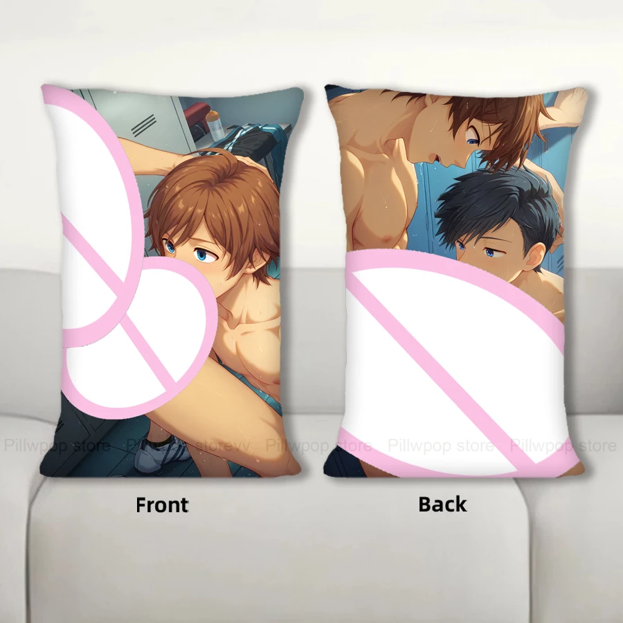 

Dakimakura Anime Natsumi Hamasaki and Seto Aihara Body Pillow Cover Sofa Cushion Double-side Print Throw Pillow Case 40X60cm