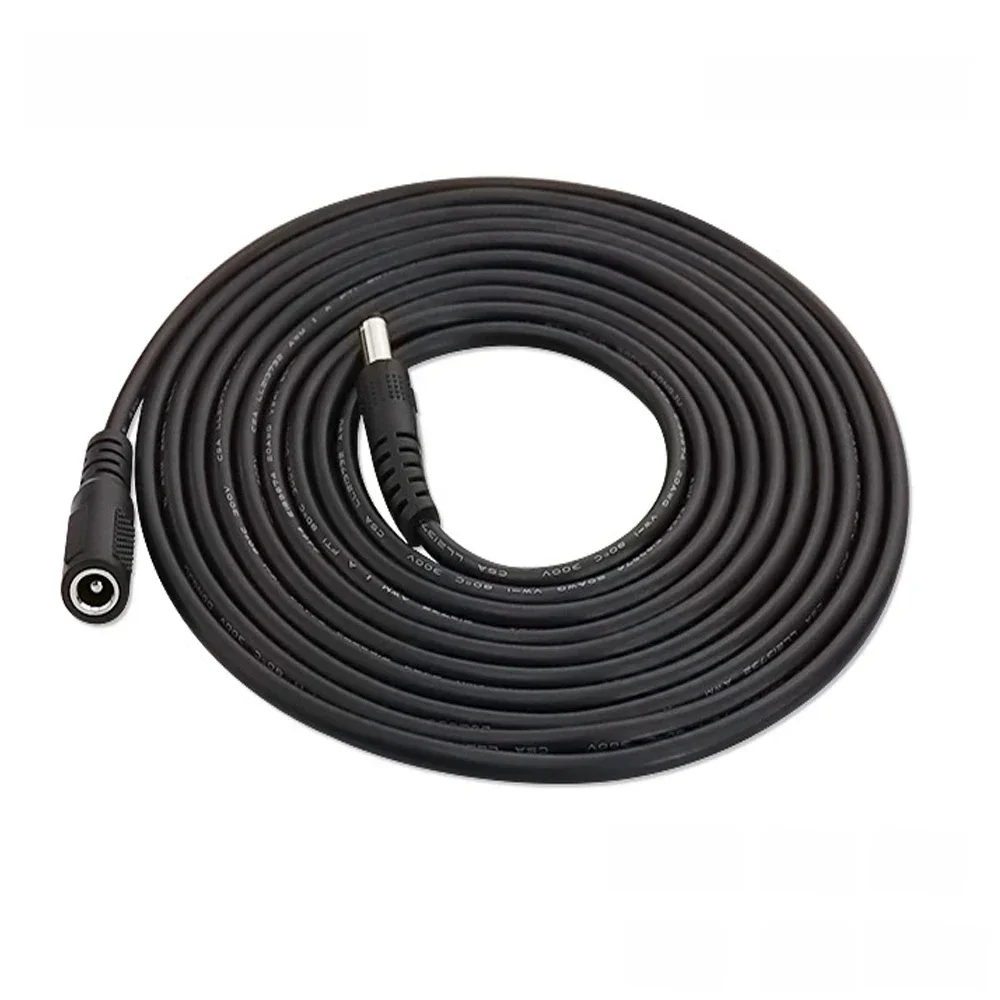 DC Cabo de Extensão para Casa CCTV Camera, cabo adaptador de alimentação, LED Strip, fêmea para