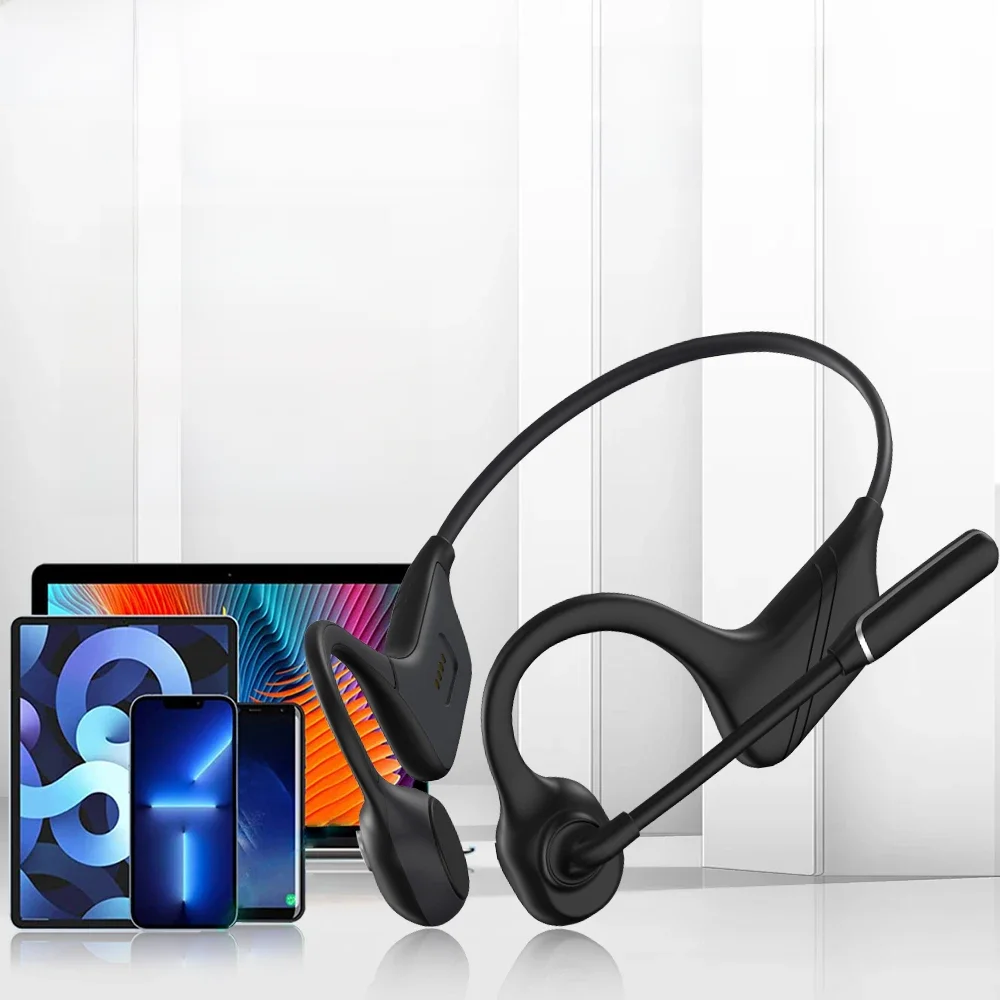 PARAMITA véritable Conduction osseuse écouteur sans fil Bluetooth Sport casque avec micro BT 5.2 IPX5 étanche pour les entraînements en cours d'exécution