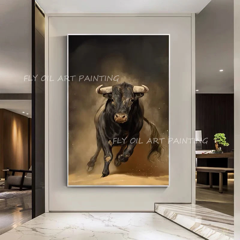 

ОКС бег крутое Животное Искусство роспись холст 100% ручная работа масляная живопись без рамки на холсте настенный Декор картина