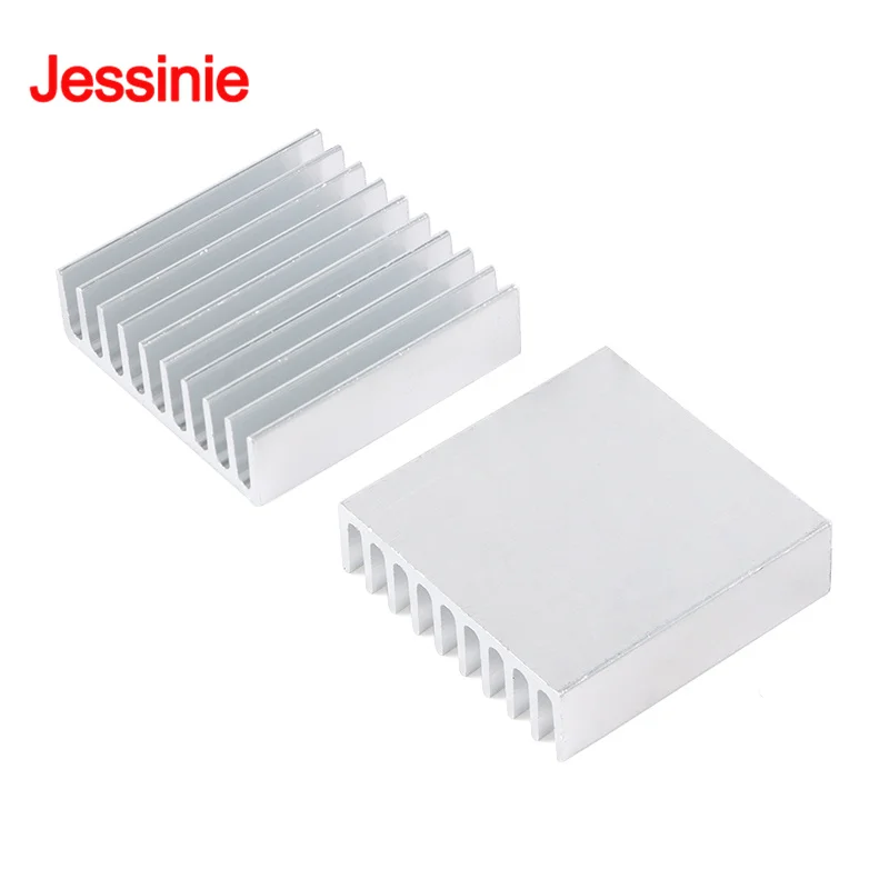 50Pcs/1pc 35*35*10mm Aluminum Alloy Heatsink Radiator Heat Sink Electronic Chip IC Cooling Radiator Cooler for CPU RAM GPU PCB
