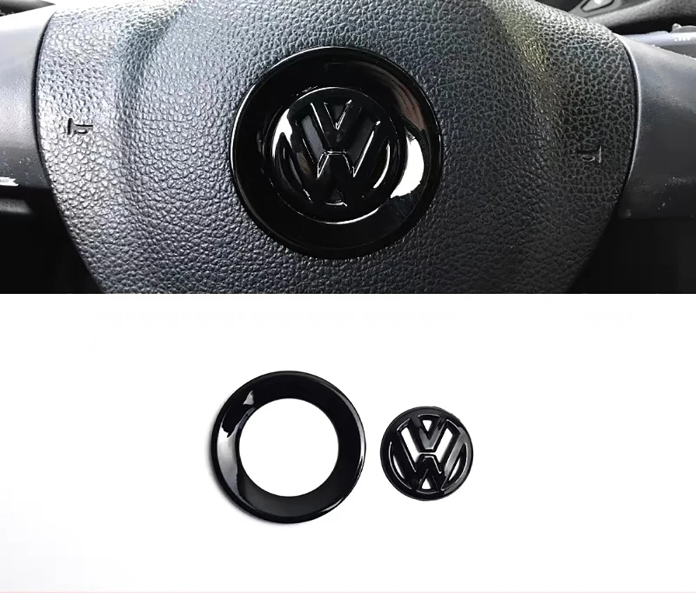 ABS Interior Steering Wheel Emblem for VW Golf Marks Model