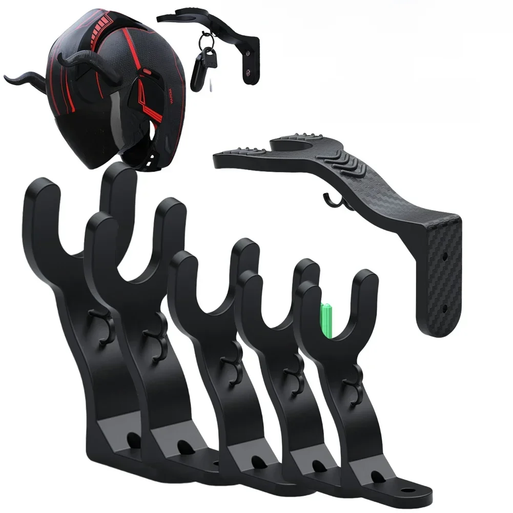 Armário de cozinha Prateleira Wall Mount Ganchos Capacete de motocicleta Gancho Racks Display Hanger