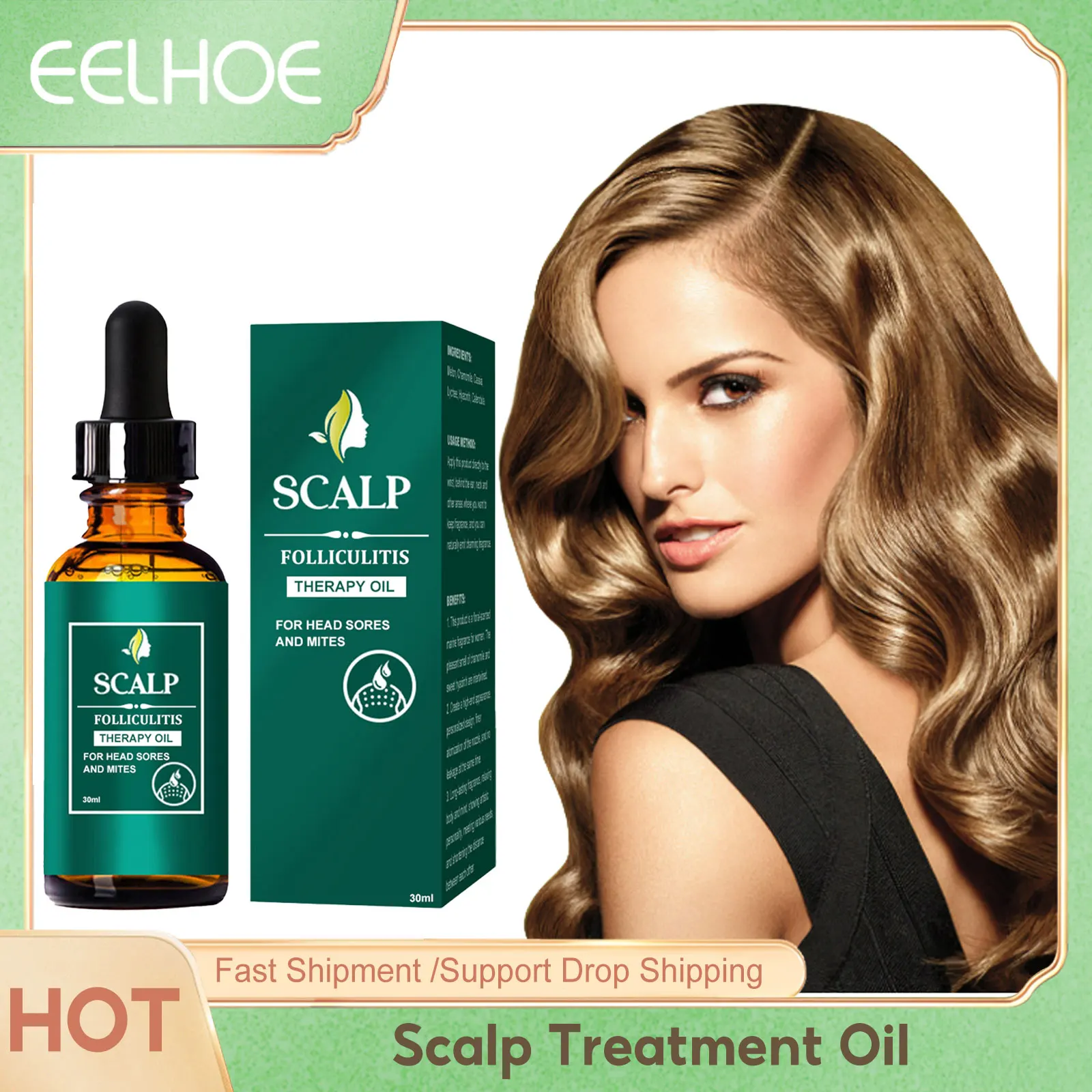 

Hair Scalp Treatment Oil Anti Itching Dandruff Removal Prevent Loss Roots Repairing Greasy Relief Stimulate Follicles Care 30ml