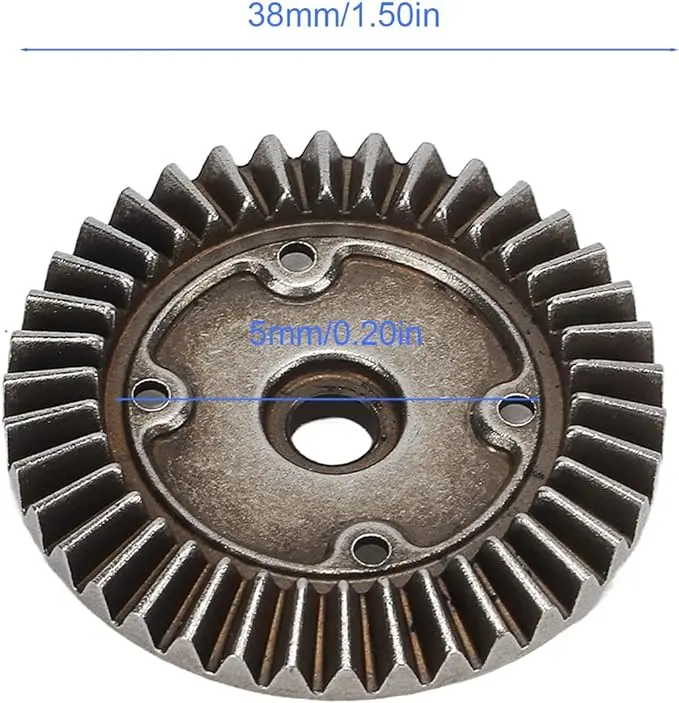 ZD Racing 1/10 DBX-10 ترس التاج التفاضلي المصقول 38T + الختم 7171 RC قطع غيار السيارات #3