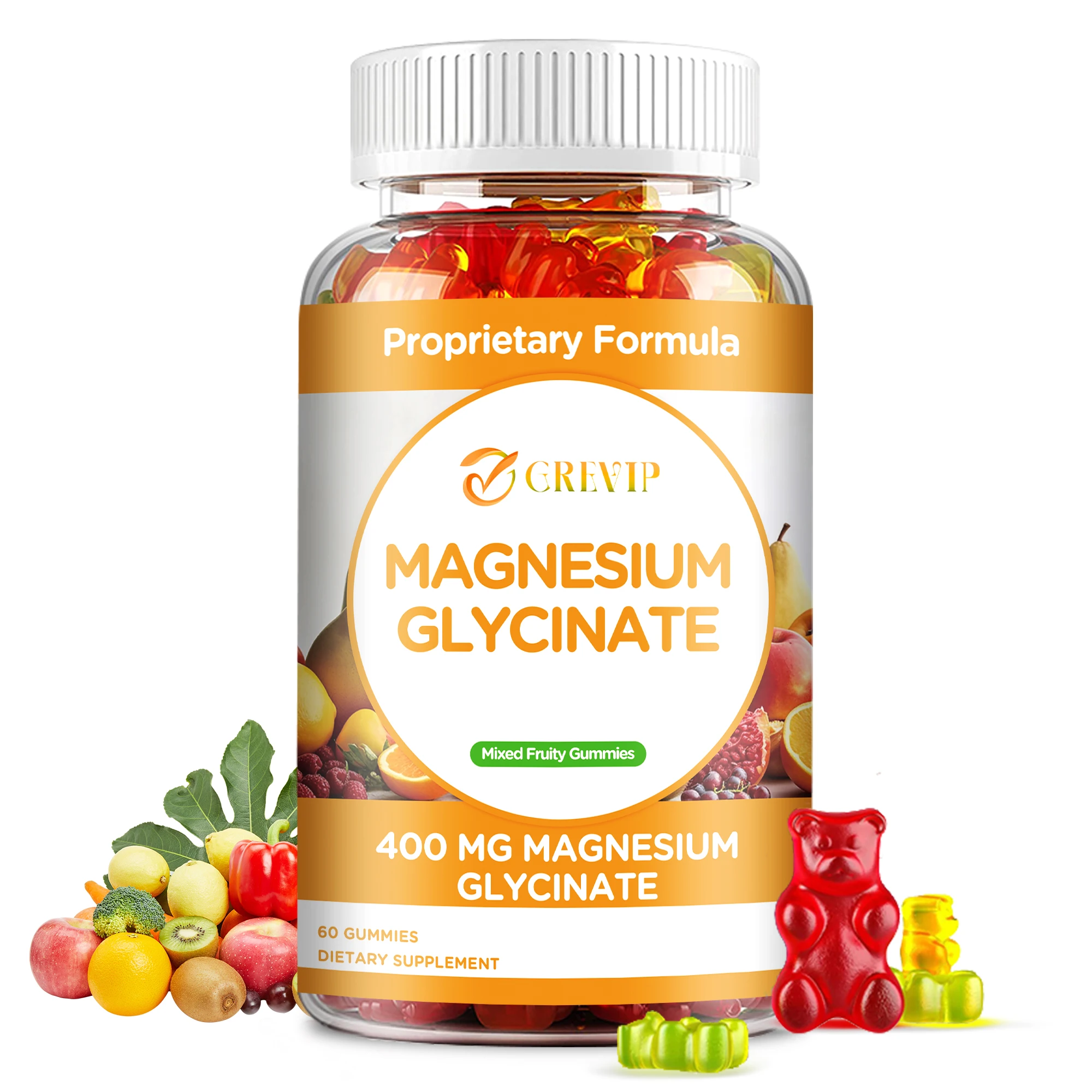 Magnesium Glycinate - for Relaxation,Cognition and Sleep Quality Supports Nerve & Bone & Muscle Health - 60 Gummies