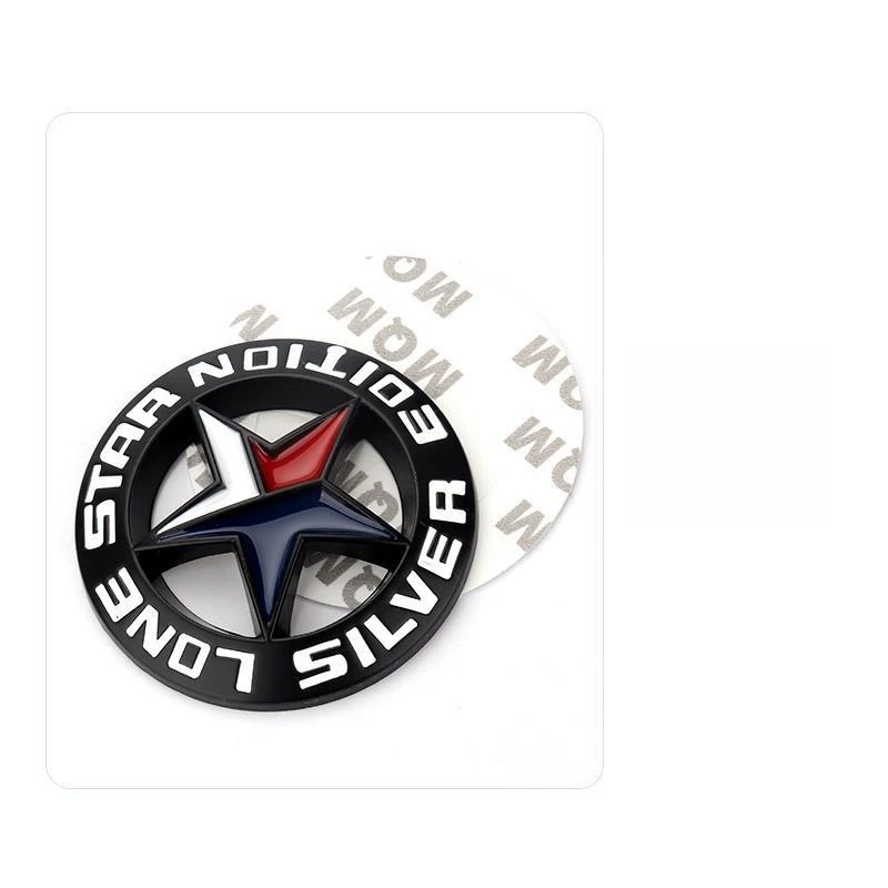 شارة السيارة LoneStar EDITION ملصقات السيارات المعدنية لسيارة Lone Star Texas على الطرق الوعرة المعدلة