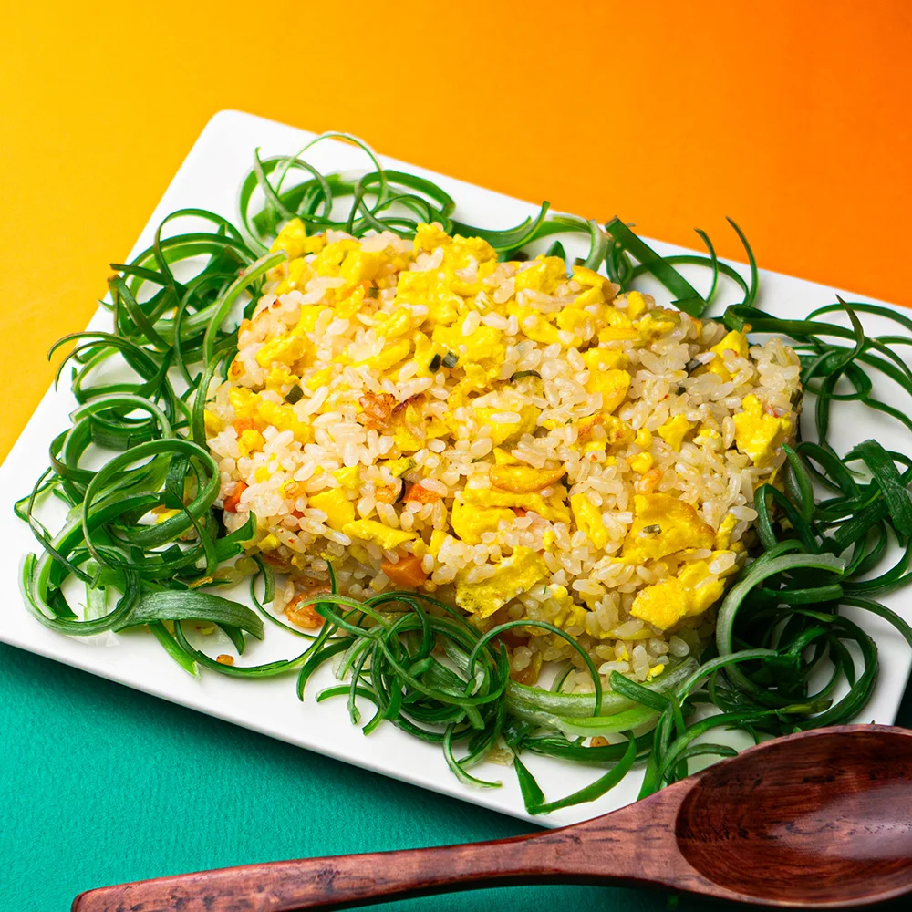 أرز مقلي مستورد ، أرز مجمد جاهز للأكل الفوري ، أخضر الأومجي ، عبق البصل ، 10 عبوات