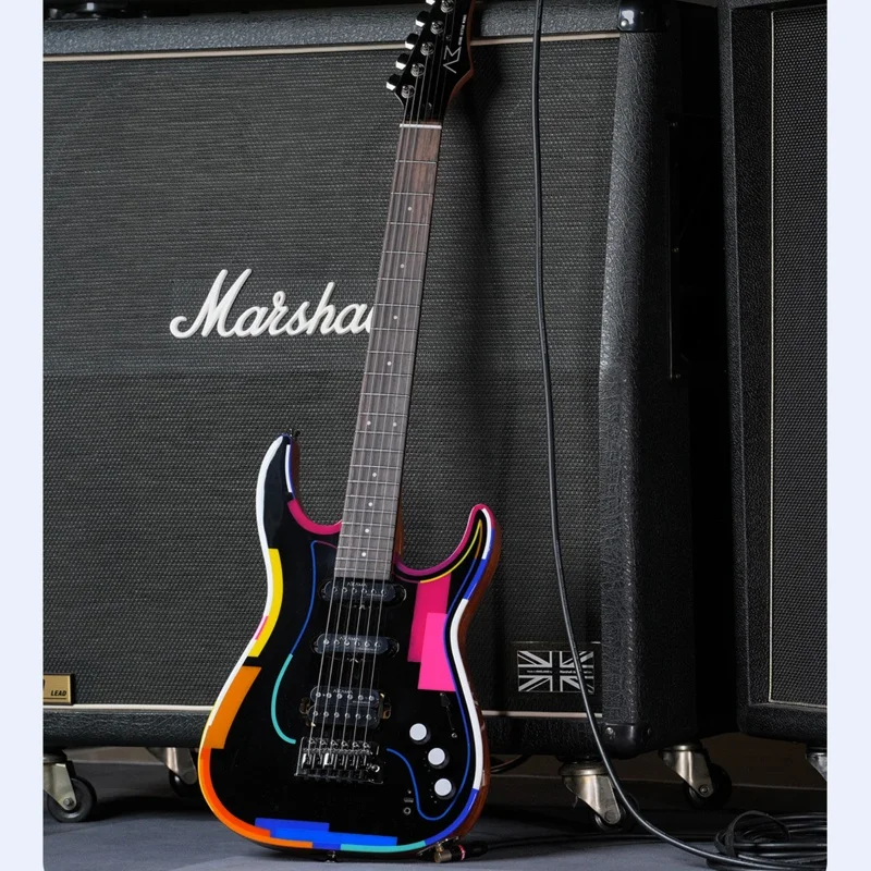 

Умная мини-электрогитара AKAMA EDGE для начинающих — портативная цифровая тренировочная гитара