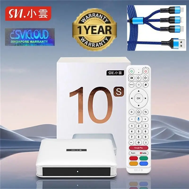 

[Genuine] Svicloud 10S Japan Korea 8k tv box hot sell In Asia Singapore USA Canada New Zealand Austria pk Evpad TVBOX 12P