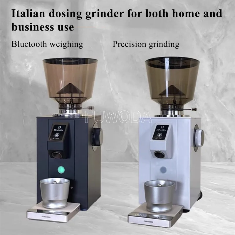 Bluetooth With Scale Italian Dosing Grinder For Both Home And Business Coffee Grinder 1-18 Gears Single And Double Cup Grinding