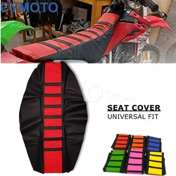 Dirt Pit Bike Ribbed Rubber Gripper Soft Seat Cover For HONDA YAMAHA SUZUKI KAWASAKI Enduro Motocross Accessories