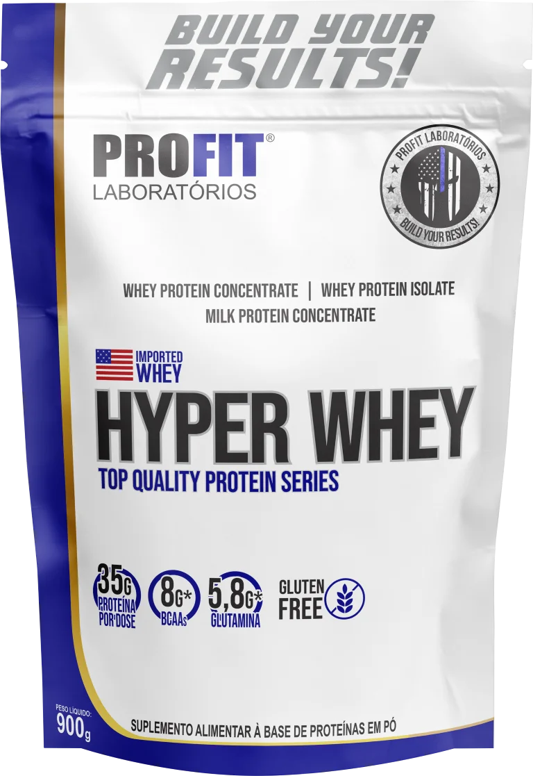 Whey Protein Hyper Whey Isolado + Concentrado Sem Glúten 900g - Profit Labs