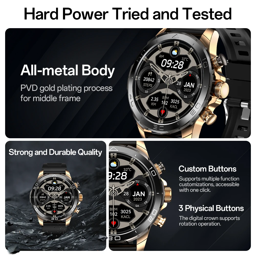 Aolon Luxor Classic Smart Watc - Smartwatch Digital Watches For Men 评论和价格