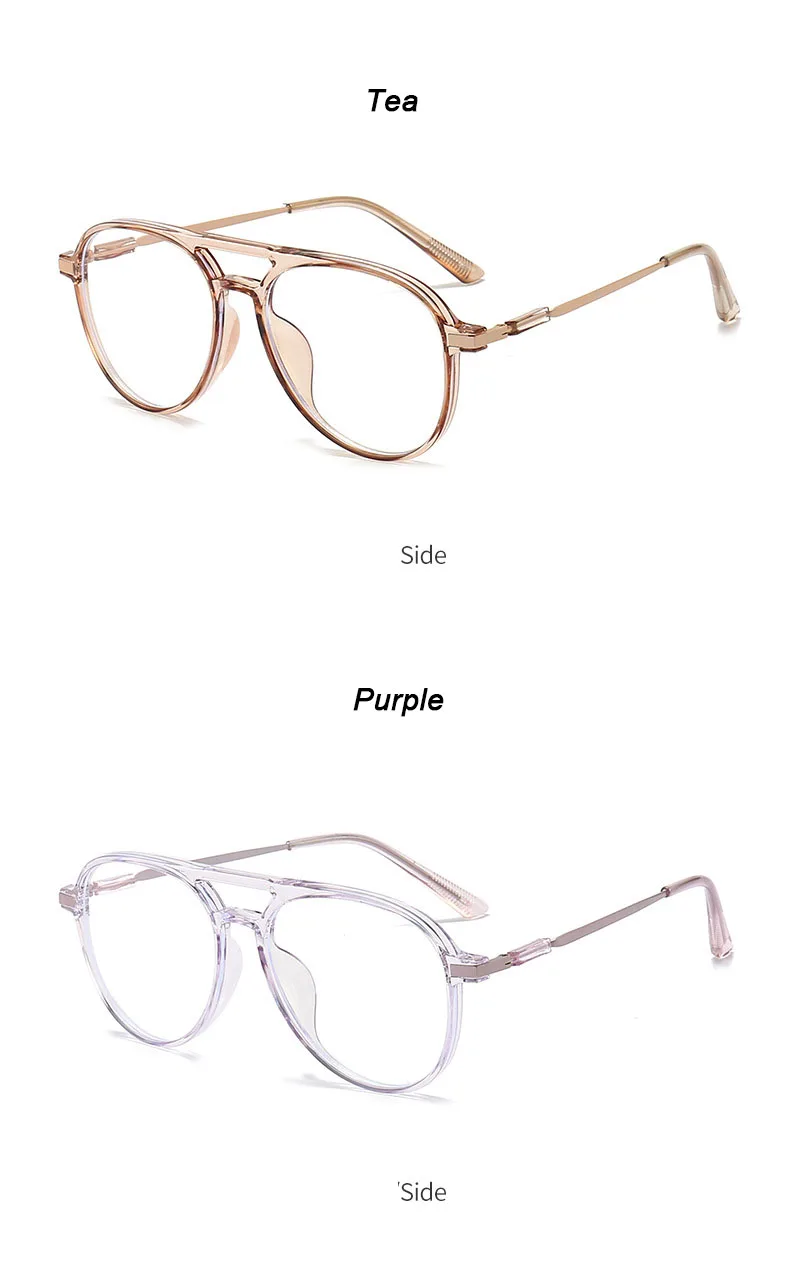 New Round Reading Glasses Oval Personality Presbyopia For Man Optical Frame Magnifier Full Rim Anti-Blue Female Fashion
