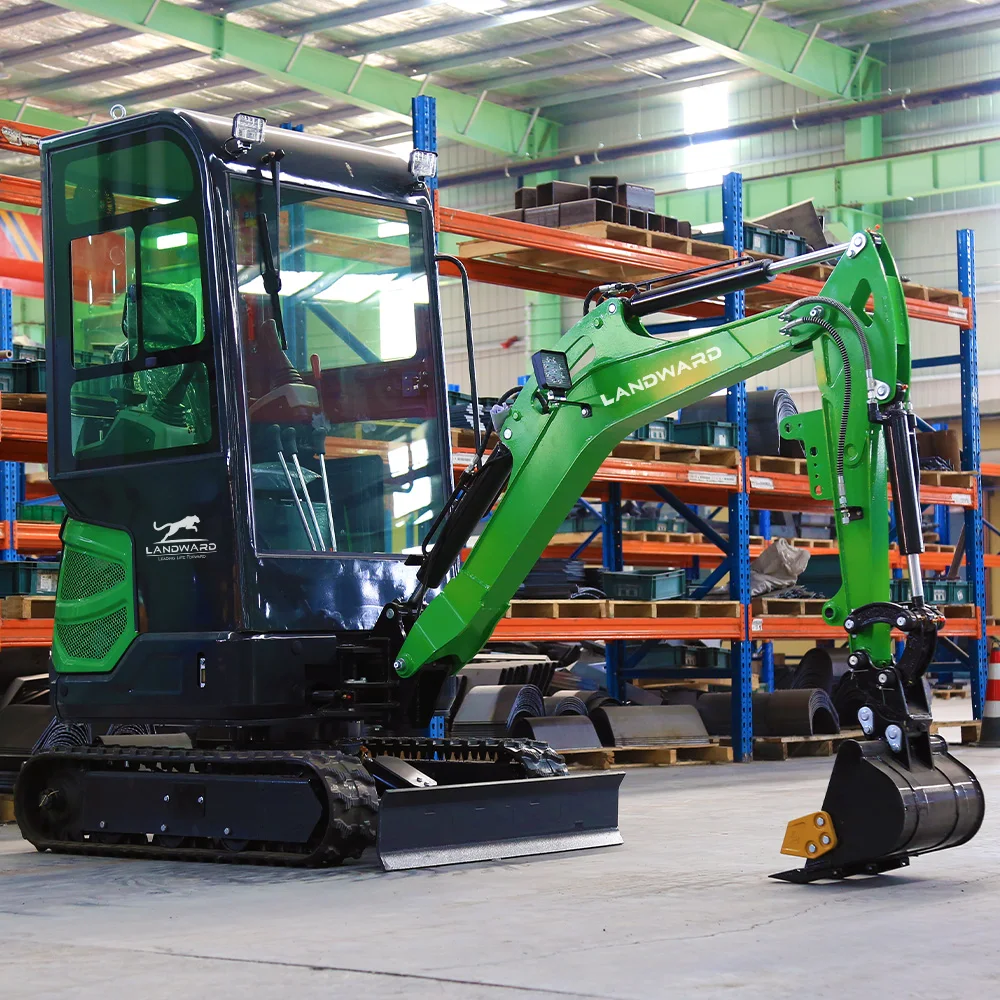 

1.8Ton Luxurious Cab Micro Rubber Crawler Bagger Farm Use Mini Diesel Digger 2.5Ton Small Tailless Excavator EPA Customized Sale