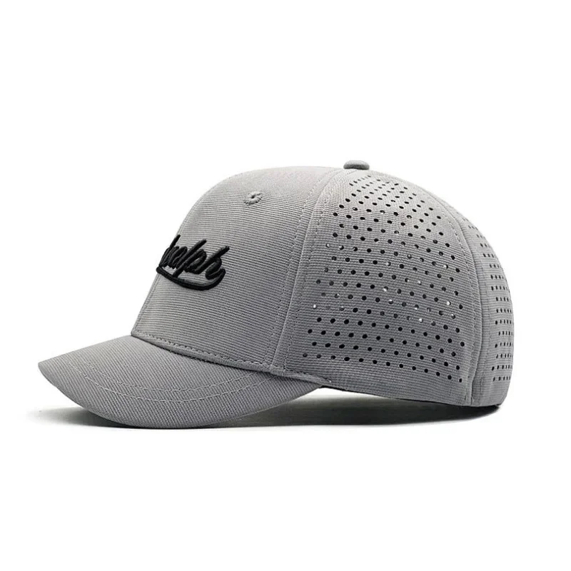 Casquette de baseball à bord court pour homme, chapeau à grosse tête, dos fermé, casquettes ajustées en maille, casquettes extensibles entièrement fermées, 56 cm-60cm, 61 cm-65cm, 5cm