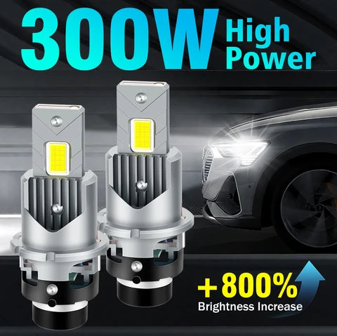 2x D2S D4S D2R D4R Canbus LED Лампы Для Автомобильных Фар 50000Lm 6000K Белые, Plug&Play