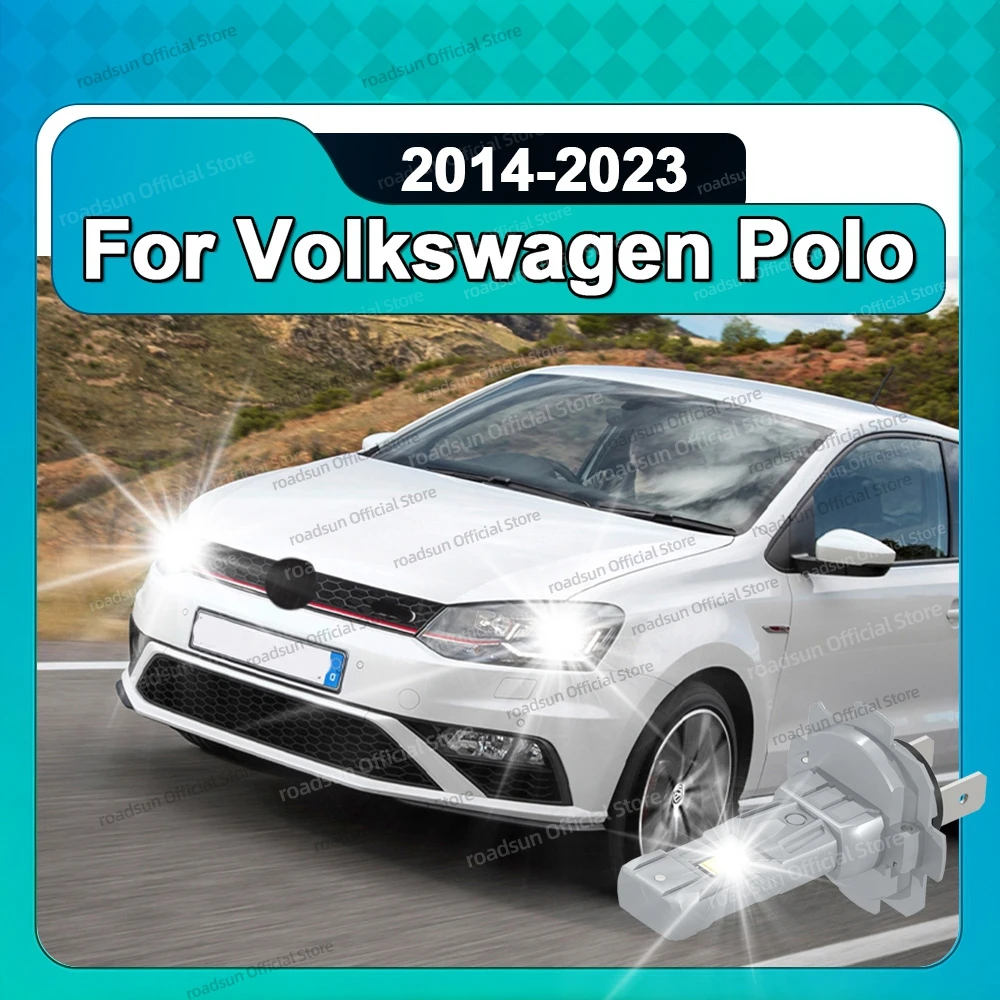 

2/4Pcs H7 LED Lights 180W Headlight Bulb 6000K Wireless Car Lamp CSP For Volkswagen Polo 2014-2023 2015 2016 2017 2018 2019 2020