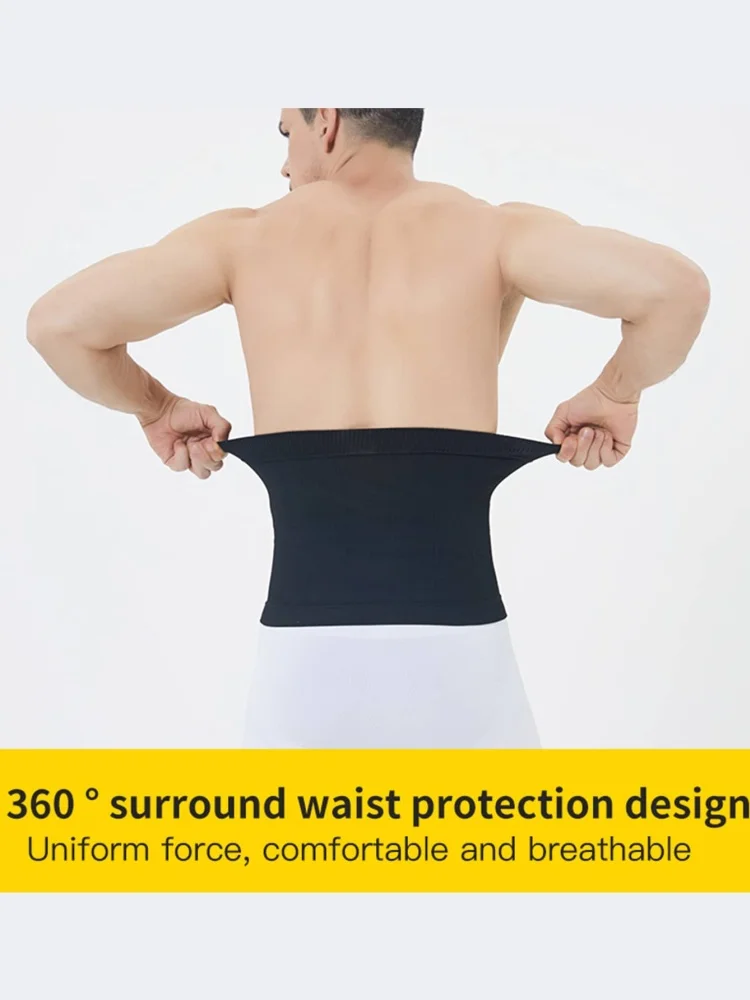 Men's Seamless Compression Shapewear Breathable Waist Trainer Slimming Underwear for Fitness Sport Sedentary Relief Body Shaper