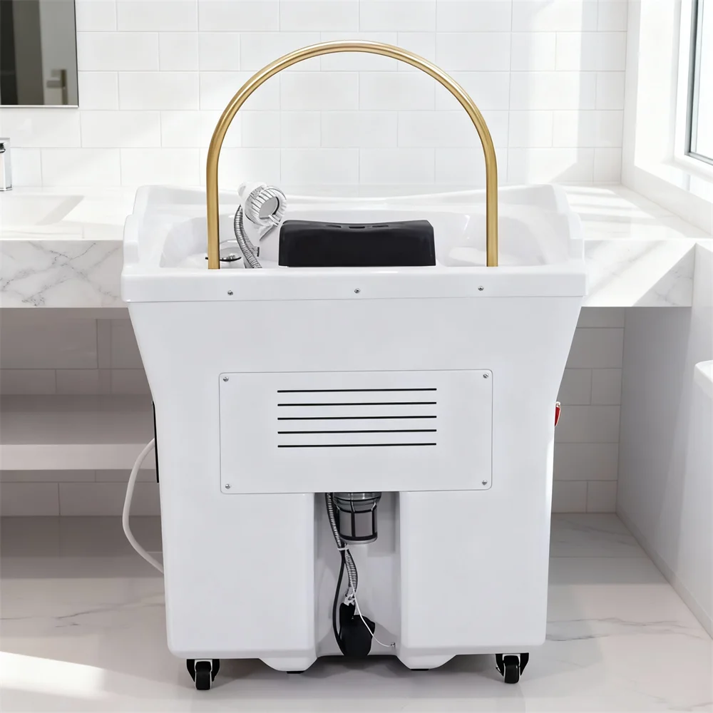 Portable Japanese Style Head Therapy Care Shampoo Basin Reclining Light for Salon Furniture