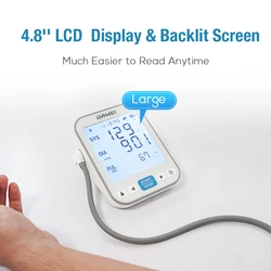 High Quality Digital Blood Pressure Monitor, Durable, 4.8-inch LCD, Auto Fast Measurement, Voice Broadcast, Detection Assistance
