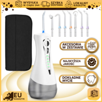 Retoo VitalCare Oral Irrigator Portable Washer 7 Replacement Nozzle 4.2 V 300 ml Battery Flux 4 Modes