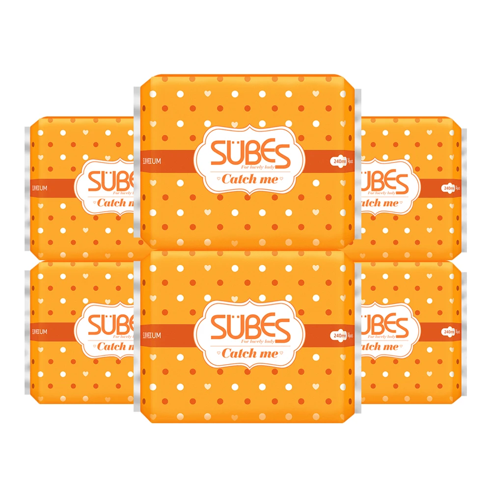 أمسك بي-فوط صحية رفيعة متوسطة الحجم ، 6 علب من 14 عبوة #1