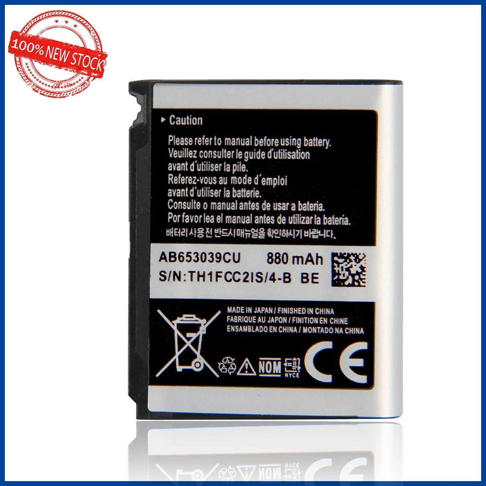 New Original AB653039CA AB653039CC AB653039CE AB653039CU Battery For Samsung S3310 U900 E950 F609 E958 U908E U808E Batteria