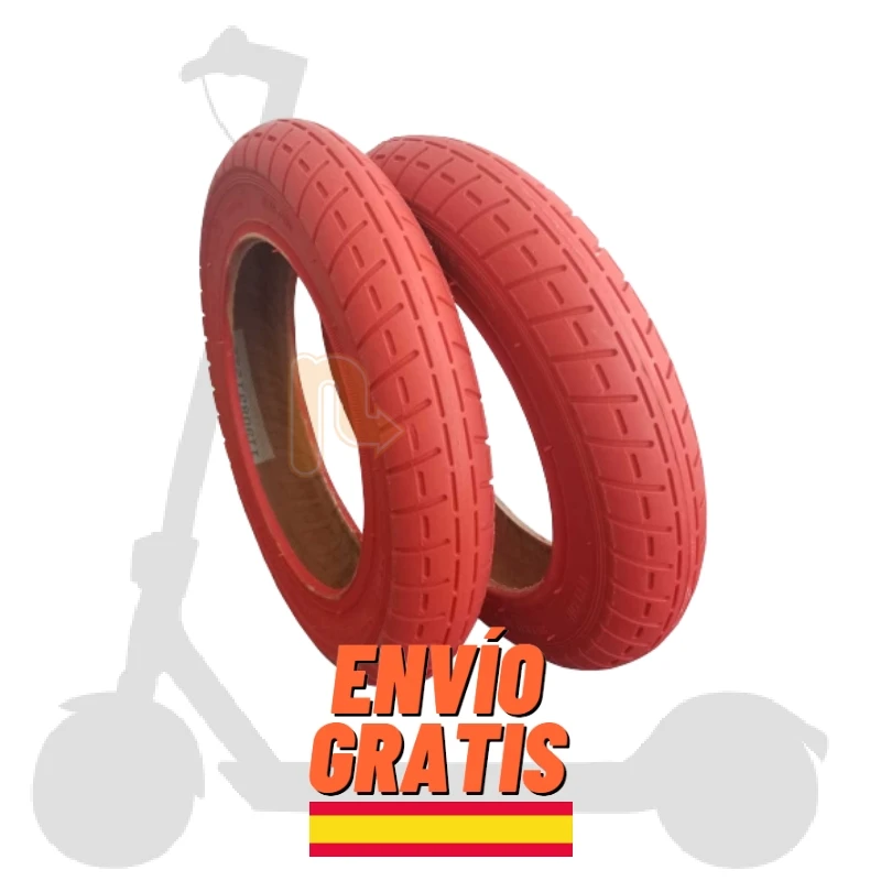 ✅Original 10 Inch Red Wanda Wheels Kit For Electric Scooter Xiaomi M365 / Pro 2 / 1S / Essential / Mi 3 / Cecotec Bongo Serie A / Smartgyro Baggio / Zwheel - Tires, Accessories, Spare Parts,