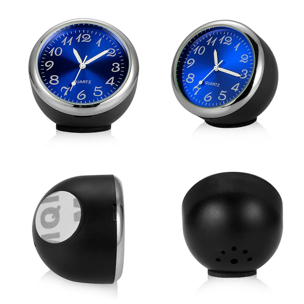 Car Dashboard Clocks 3 In 1 Thermometer Hygrometer Detachable Quartz Mini Watch Auto Interior Ornament In-Car Decor Accessories