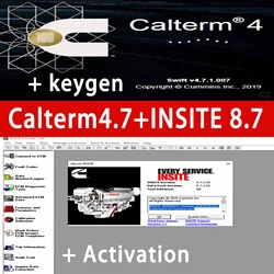 Calterm 4.7.1 +  Insite 8.7 Engineering Level MetaFiles for Heavy Duty Diagnostic Tool Scanner Interface CAN Flasher Remapper