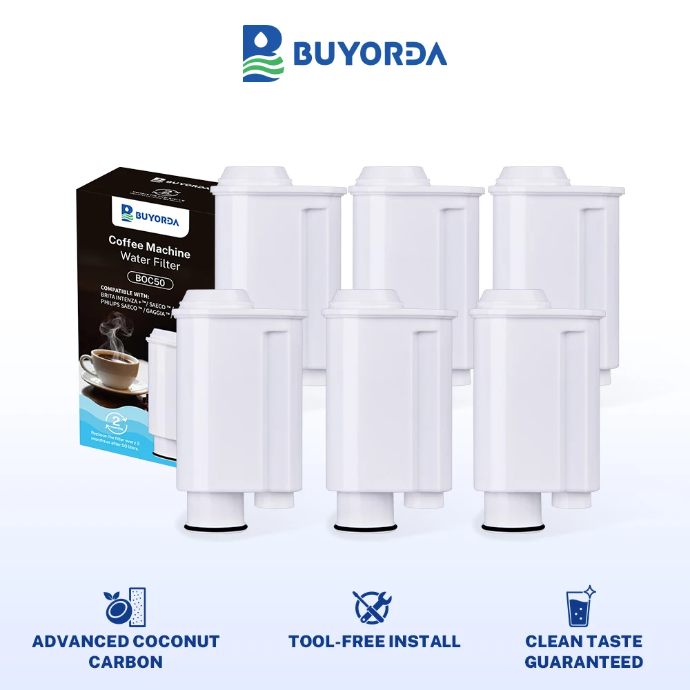 

Coffee Water Filter Compatible With for Brita Intenza, for Bosch, for Gaggia, for Mavea Intenza 1001711 for Philips Saeco 6 Pack