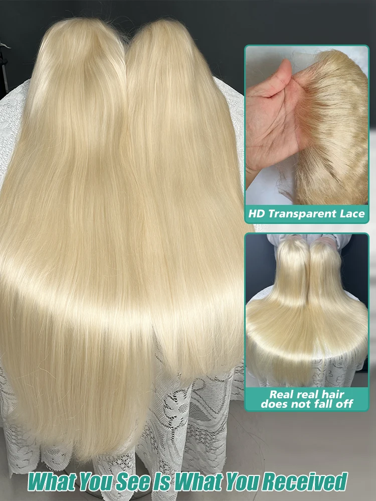 Melodie 250% 613 HD 30 42 Inches 13x6 Honey Blonde Bone Straight Lace Front Human Hair Wigs 13x4 Lace Frontal Brazilian Remy Wig