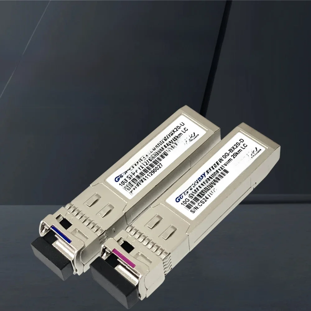 Moduł 10Gb BiDi SFP LC WDM 10km/20km/40km~100km Tx1270/Rx1330nm Transceiver SFP+ Kompatybilny z przełącznikami optycznymi Cisco/Mikrotik — zdjęcie produktu 7