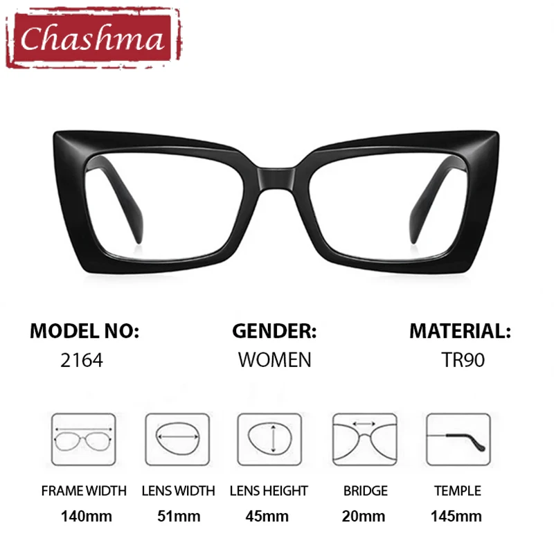 Chashma Prescription Glasses Women Fashion Myopia Anti Blue Light Optical Eyewear Spring Hinge Elegant Design Eyeglasses Frames