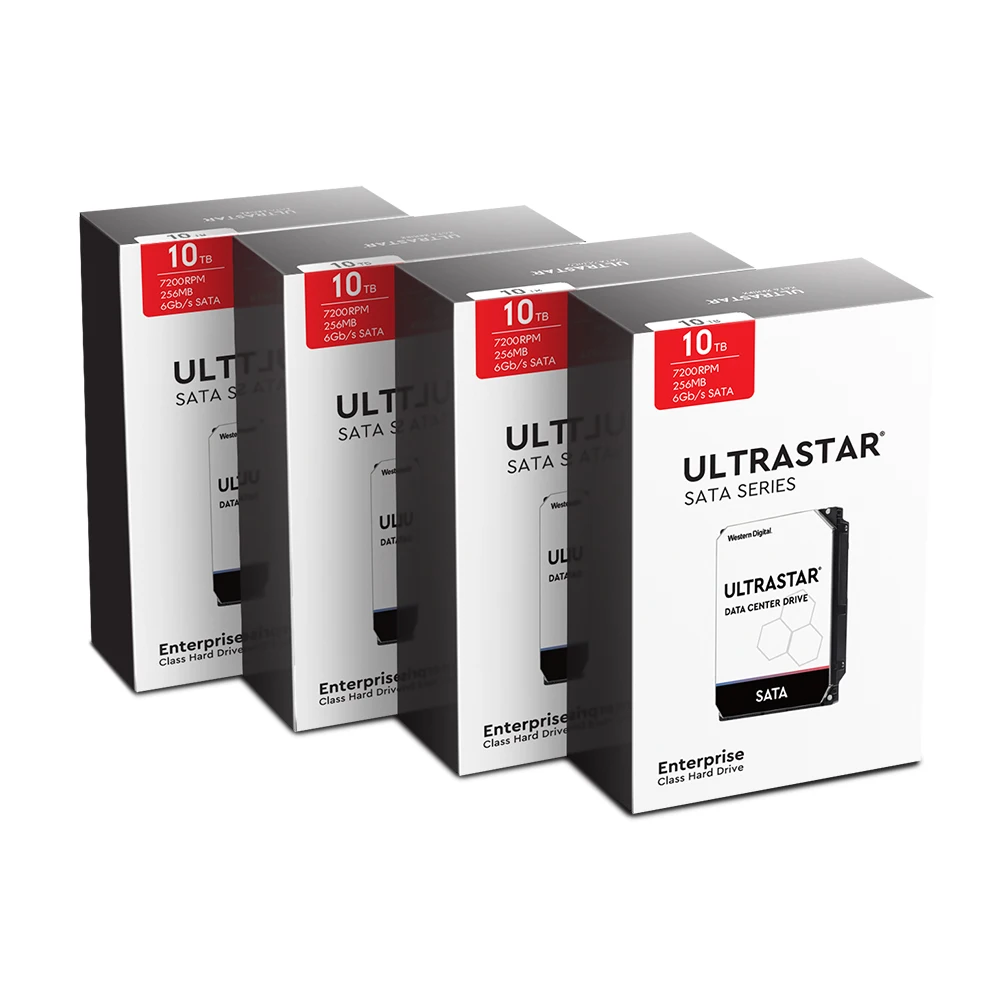 Wd Ultrastar الموزع الرسمي المعتمد Hc330 Wus721010Ale6L4 10Tb Package Sata3 ضمان لمدة 3 سنوات محرك الأقراص الصلبة Hdd