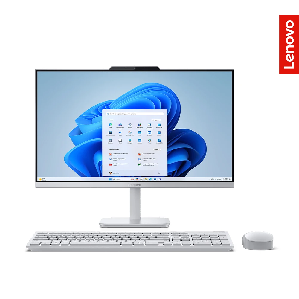 Lenovo 일체형 올인원PC A100 F0J6000HKR 인텔 N100 / 8GB DDR4 / 256GB NVMe / Windows 11 / FHD IPS