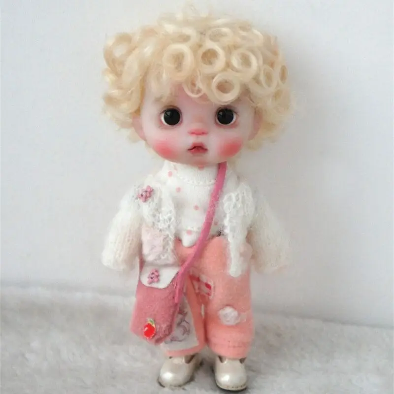 

JD574 1/8 1/6 Прекрасные короткие вьющиеся парики из мохера BJD для размеров 5-6 дюймов 6-7 дюймов Кукла OB11 YOSD Волосы Бесплатная доставка Аксессуары для кукол