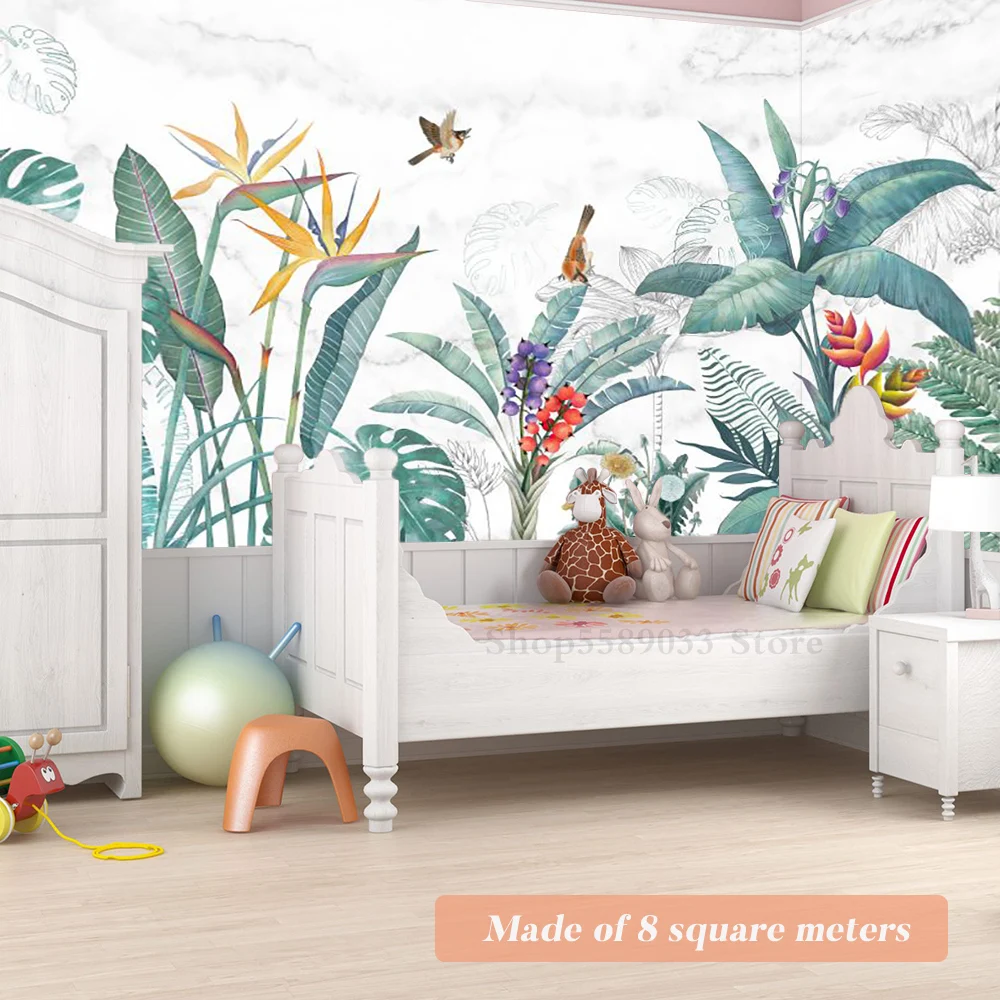 Nursery Panoramic Wallpaper 3D Children Wall Paper For Boy Girl Bedroom Living Room Renovation Home Decor Custom Size Aesthetic