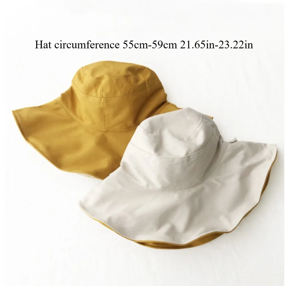 Women's Summer Fisherman Bucket Hat Japanese style Fresh looking Sun blocking Headwear Ideal for Outdoor Activities Fashionable