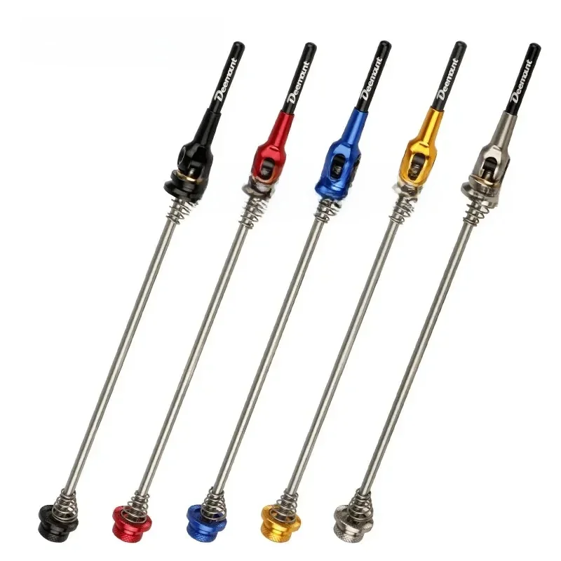 AliExpress DEEMOUNT Quick Release Bicycle Skewer for 130/135mm Spaced Hubs 1 Set Front Rear Titanium Alloy QR Lever mtb Road Bike Wheel Hub Parts