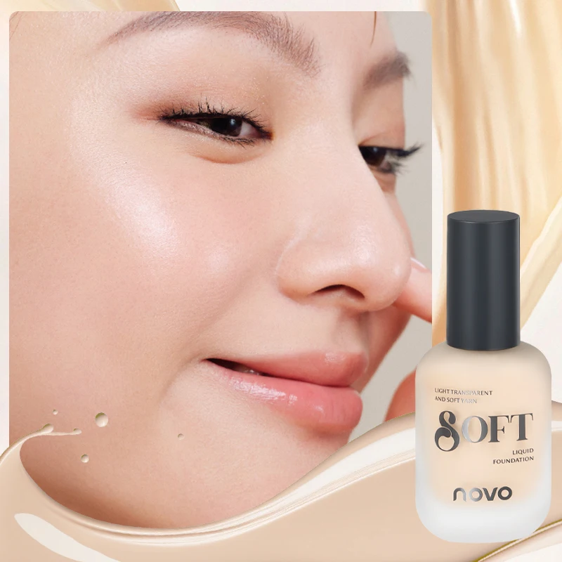 Base líquida iluminadora, base y corrector dos en uno, tono de piel perfecto, corrección de ojos, cubre los vasos sanguíneos rojos
