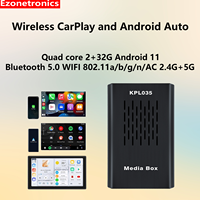 Ezonetronics CarPlay AI Android Box Car Multimedia Player Quad core 2+32G Android 11 Wireless CarPlay and Android Auto