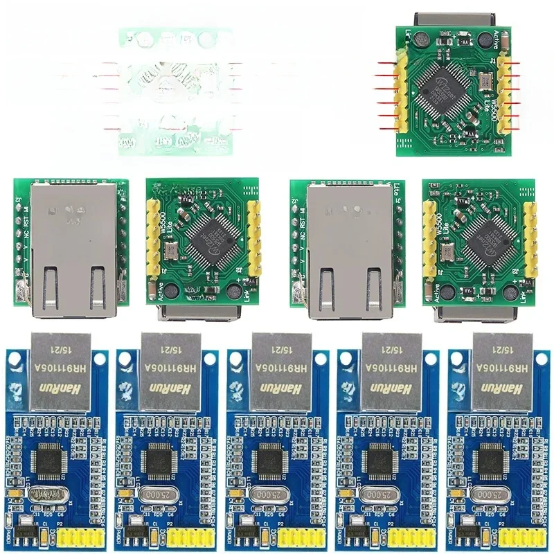 Moduł sieciowy Ethernet W5500 sprzętowy program mikrokontrolera TCP/IP 51/STM32 na W5100 — zdjęcie 2
