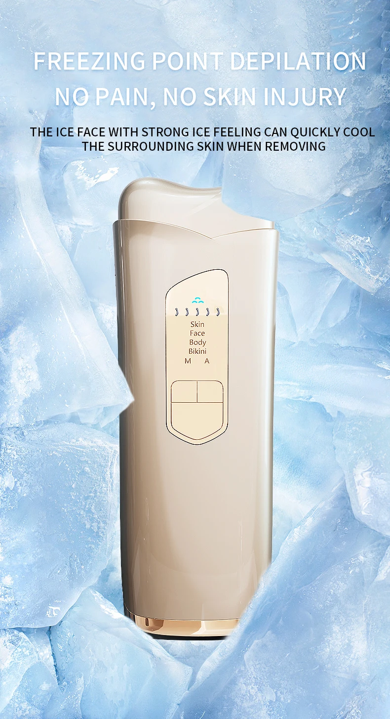 

Ручное устройство IPL. Охлаждение льда. Комфорт. Эффективные результаты. Удаление волос без боли. Безопасное и нежное.