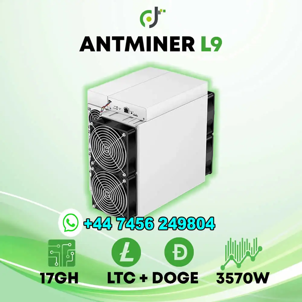 DX AUTHENTIC Brand New Bitmain Antminer L9 (17GH) Litecoin Crypto ASIC Miner