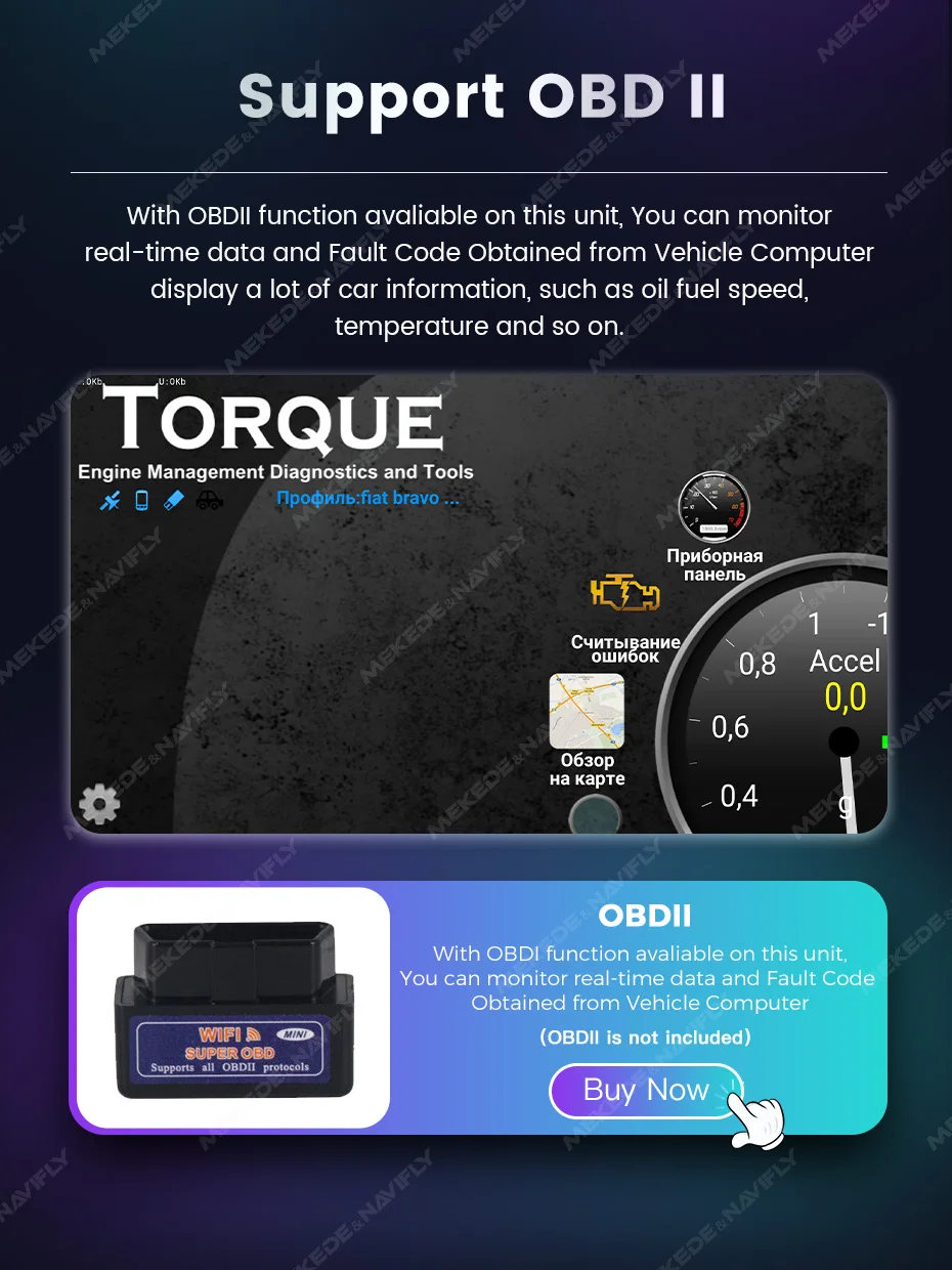 MEKEDE Autoradio mit CarPlay und Android Auto für Ford Focus, Fiesta, C-Max, Fusion, Kuga, Mondeo, Galaxy 2, Baujahr 2004–2007, DSP-Multimedia-Player. – Detail 23