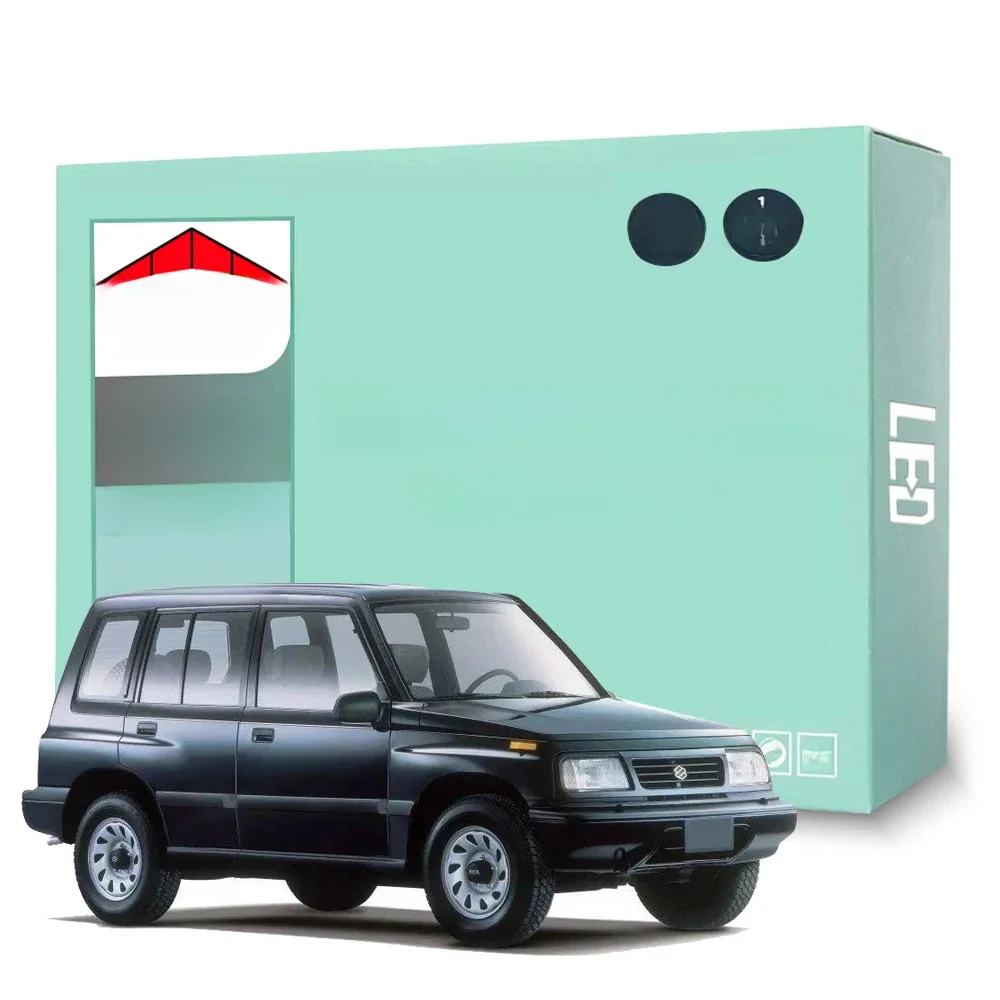 9-częściowy zestaw żarówek wewnętrznych LED do Suzuki Vitara MK1 1988-1998 Akcesoria samochodowe Canbus Dome Trunk Lampka sygnalizacyjna tablicy rejestracyjnej — zdjęcie 2