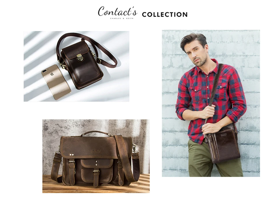 CONTACT'S Echte Leder-Hüfttasche für Herren, Reise-Bauchtasche mit Zahlenschloss, Kleine Brusttasche für Alltag & Reisen – Detail 21